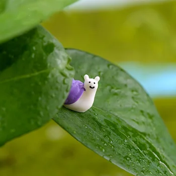 6pcs Mini Iepure, Veveriță melc figurina Animal de desene animate Model de casă de păpuși acasă miniatura fairy garden decor DIY accesorii