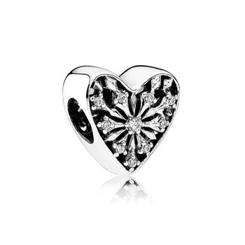 Moda Nou Argint 925 Inima Margele pentru DIY Brățară High End 1:1 Original Cadou de Ziua Îndrăgostiților Transport Gratuit