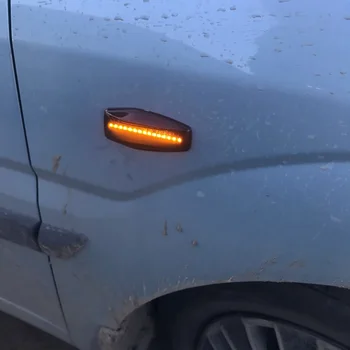 2Pc Dinamic Amber LED de poziție Laterale de Semnalizare Secvențială Lumina de Semnalizare Pentru Hyundai Elantra XD Getz i10 Sonata XG Tucson Terracan