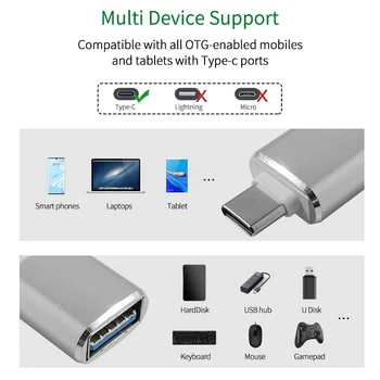 Tip C pentru USB3.0 Adaptor OTG USB C Adaptor Pentru Samsung S8 Macbook pro Air Huawei, Xiaomi, Oneplus 7 USB OTG