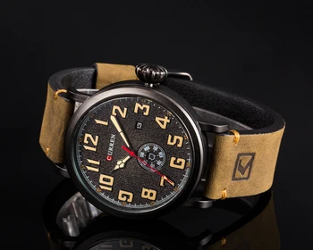 Noi CURREN Mens Ceasuri de Top de Brand de Lux pentru Bărbați Cuarț Ceas Sport rezistent la apa Militare Ceasuri Barbati din Piele relogio masculino