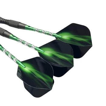 Easytoday 3Pcs/set Standard de Otel tip Darts Profesionale Greu de Tip Tungsten Darts Set Aluminiu Verde de Arbori Darts Zboruri Jocuri