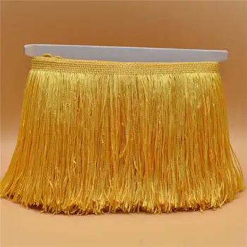 10 Metri de Lux de Culoare de Aur Lace Fringe Trim Franjuri Canaf 15CM Lățime Galon Frange latină Rochie Etapă Haine Accesorii Panglică