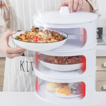 Transparente și pot fi stivuite alimentare izolație capac frigider alimente vegetale acoperă masa, praf-dovada de o Cutie de Depozitare produse Alimentare