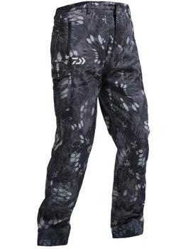 Daiwa 2021 S-4XL Soft Shell Pescuit de Iarna Costume pentru Bărbați Pantaloni Tactice Vânt Impermeabil în aer liber, Jachete Barbati Gluga Haina+Pantalon