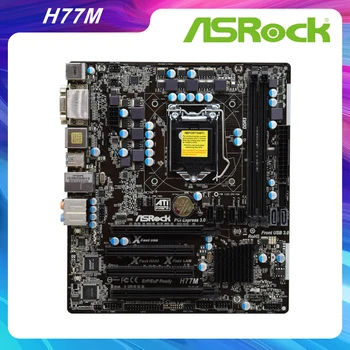 Pentru placa de baza ASRock asrock h77m pe DDR3 H77 MATX LGA 1155 placa de baza Desktop Core i7/i5/i3 HDMI Folosit Plăci de bază