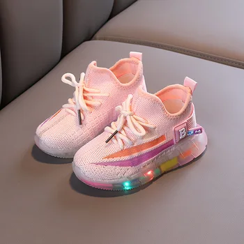 2020 Nouă Copii Condus Pantofi Fete Baieti Luminat Adidași Pantofi Stralucitoare pentru Copil Adidasi Baieti Copii Adidasi cu Luminos Unic