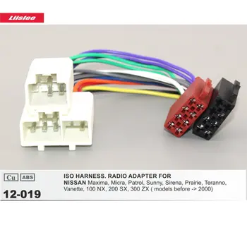 Stereo auto Adaptor Conector Pentru NISSAN Maxima/Micra/Patrulare/Sunny Radio CD Player ISO 16 Pini Cablaj Bujii Cabluri de sex Masculin