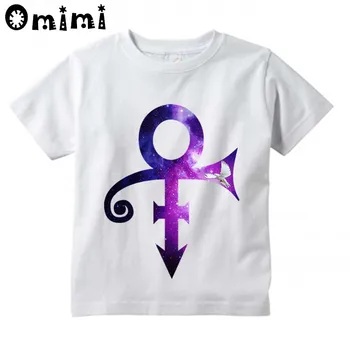 Copii Prince Purple Rain Design Topuri Băieți/Fete Casual Tricou Copii Retro rock chitara turneul Rogers Nelson PAR Alb T-Shirt