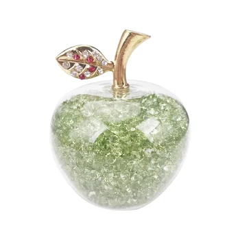 Hbl Lux 1 buc 60mm/80mm Culoare Cristal in Miniatura cu Diamant Pahar de Mere pentru Decor Acasă Ornamente Figurine Cadouri Fierbinte
