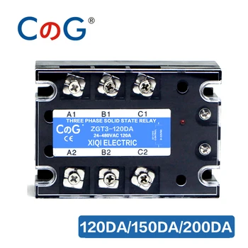 CG 3 Faze 120A 150A 200A DA Trei Faze RSS DC Control AC Solid state Releu SSR 3-32V DC 24-480V AC