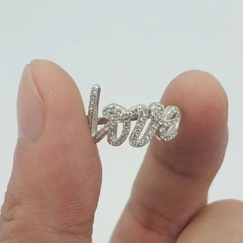 1:1 Original farmec clasic Scrisoare de DRAGOSTE S925 argint Inel Femei branduri de Lux Bijuterii Logo-ul cadou de Ziua Îndrăgostiților