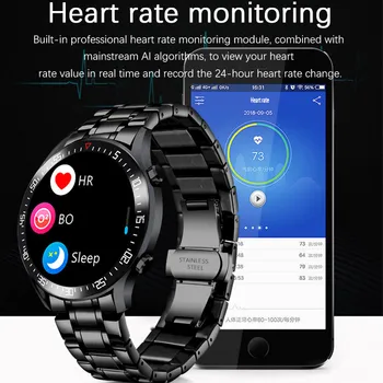 LIGE Full Touch Ecran Ceas Inteligent Bărbați smartwatch Pentru Android iOS Heart Rate Monitor de Presiune sanguina Impermeabil Ceasuri de Fitness