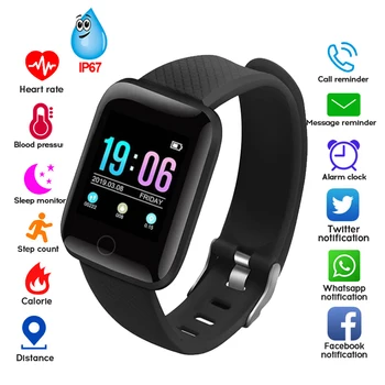 Bluetooth Ceas Inteligent Bărbați Femei Monitor de Presiune sanguina Impermeabil Tracker de Fitness Brățară Rata de Inima Smartwatch Pentru Android IOS