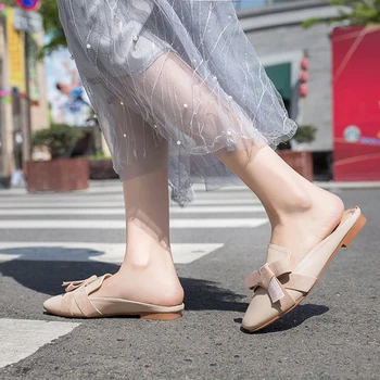 Femeii Arc Plat Papuci de Moda de sex Feminin Zapatos De Mujer Femei Pantofi Aproape in Picioare Încălțăminte Confortabilă În 2020, Toamna Stil Sandale