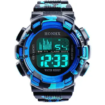 HONHX 71-727 Camo Sport Casual, Ceasuri Digitale Bărbați Militar Rochie Ceas de Vânzare Fierbinte Elevii de Moda se Răcească Încheietura Ceasuri