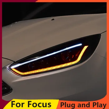 KOWELL Styling Auto pentru Ford Focus 3-2017 Faruri Faruri LED DRL Lentilă Fascicul Dublu Bi-Xenon HID Accesorii auto