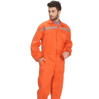 Barbati bumbac poli portocaliu de lucru combinezonul de sudare uniforme de lucru îmbrăcăminte de lucru pentru bărbați îmbrăcăminte de lucru en-Gros ieftine