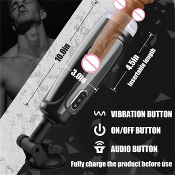 Dublă Penetrare Rotație de sex Masculin Masturbator Cupa 3D Realiste Vagin Pussy Electrice de Vibrații, Mașină de Sex Stroker Jucarii Sexuale pentru Bărbat