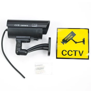 Exterior/Interior Falsa de Supraveghere Dummy Securitate CCTV aparat de Fotografiat cu LED-uri de Lumină de Securitate TL-2600 rezistent la apa Camera Fake