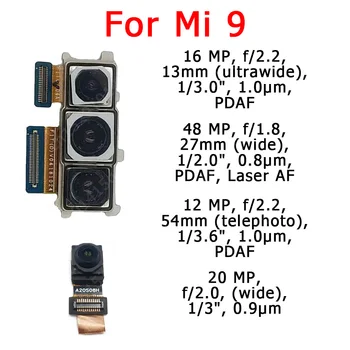 Originale Fata-Spate, Camera Din Spate Pentru Xiaomi Mi 9 Mi9 Lite Principale Cu Care Se Confruntă Camera Module Cablu Flex Înlocuire Piese De Schimb