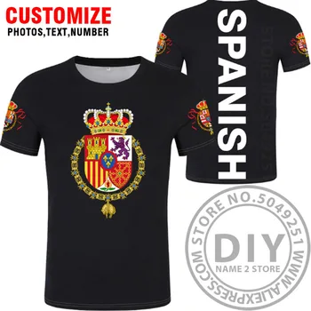 IMPERIUL SPANIOL tricou personalizat gratuit-a făcut numele spania imperio t-shirt burgundy hispanici monarhiei catolice print steag crucea de îmbrăcăminte