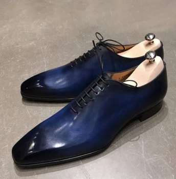 New Sosire de Moda din Piele Pu Formale Bărbați Pantofi Rochie de Epocă Clasic Elegant Casual Pantofi pentru Bărbați Zapato De Hombre HB226