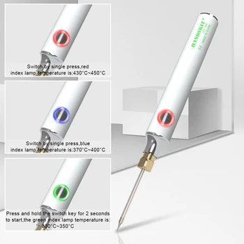 USB de Încărcare de Lipit 5V 8W Temperatura Reglabila Electric de Lipit cu Kit de Lipire Sta Lipit de Sârmă