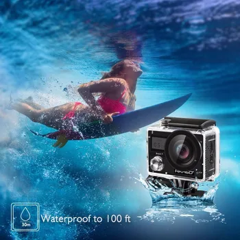 AKASO Curajos 4 4K 20MP WIFI HD Action Camera Ultra HD cu EIS 30m Subacvatic, rezistent la apa Control de la Distanță 5X Zoom Casca Sport Cam