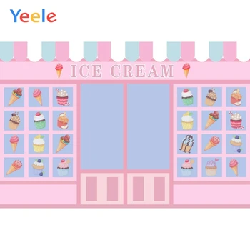Yeele Candy Bar Fondul Desert Dulce Ice Cream Shop Petrecere De Aniversare Pentru Copii Personalizate, Fotografie, Fundaluri Pentru Studio Foto