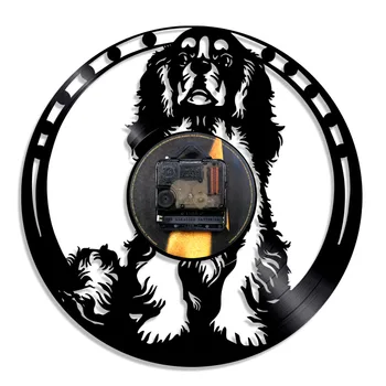 Cavalier King Charles Spaniel-Caine Vinil Ceas Casă Arta, Animale De Companie Animale De Fundal Cu Led Decor Acasă Cadou Pentru Un Iubitor De Câine