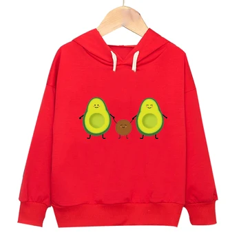 Baieti Tricou de Moda Drăguț Avocado Imprimare Hanorace Copii Copilul Fete Jachete Copii Hanorace Copii Haine Baieti 6 Ani