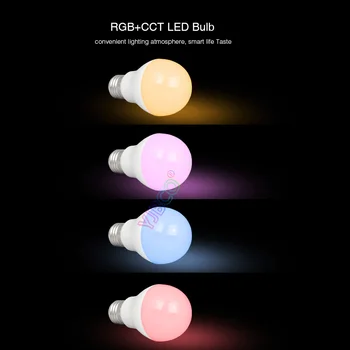 Fără fir de control de la Distanță Android/iOs APP inteligent Miboxer FUT014 6W RGB+CCT Bec LED 2.4 G alb cald flux luminos lampă AC100~240V