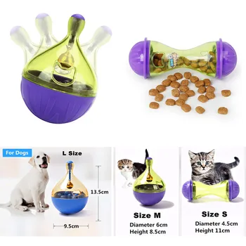 Creative Pahar Pisică Câine Trata Slow Food Mingea Jucărie animale de Companie Lent Alimentare Distribuitor Castron Interactive animale de Companie Jucărie Joc IQ-ul Inteligent de Instruire