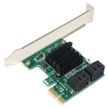 SSU SA3004 4 Port 6G PCI-E Pentru SATA3.0 Expansiune Miner Adaptor Card SSD IPFS Miniere Controller Cărți NOI 2021