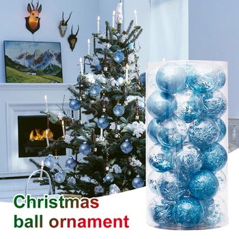 30pcs Minge de Crăciun Ornament Copac Agățat 6cm Fleac Polistiren Acasă Umplute Clar DIY Cadou Mall Decor Petrecere