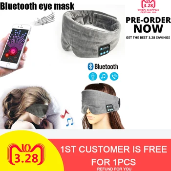 Wireless Căști Stereo Bluetooth Masca de Somn 5.0 Bluetooth Somn Moale Căști Suport Handsfree Dormit Masca de Ochi pentru Iphone
