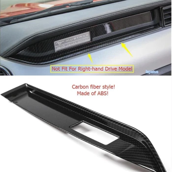 Lapetus Fibra de Carbon Interior în Stil Kit potrivit Pentru Ford Mustang - 2020 Co-pilot Panoul de Instrumente Bandă de Acoperire Decor Ornamental