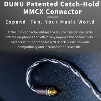 DUNU DUW02/DUW-02 3.5 mm de Inalta puritate, placat cu Argint, Cupru OCC Litz wire,Original, Cablu de DK2001,Prinde-Țineți MMCX/0.78 mm Conector