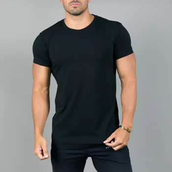 2019 ALPHALETE Brand Mens T-Shirt de Vara din bumbac cu Maneci Scurte T Shirt casual Tricouri de sex Masculin tricou Barbati Alb negru data roșu