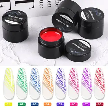 8 Culori Spider Gel Unghii Kit Luminos de Sârmă de Desen Unghii Gel pentru Linia Soak Off UV LED DIY Manichiura Nail Art