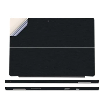 Fibra de Carbon negru Laptop Autocolant Piele pentru Microsoft Surface Pro 4 5 6 7 Set Complet Tabelt Acoperire Piele pentru Funda Surface Pro 1 2 3