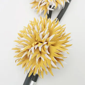 M&YDBZ Galben Floare de Potrivire Piele Frânghie din Cauciuc Colier Pentru Femei Pulover Vintage Rochie de Decor Bijuterii Coliere Cravată