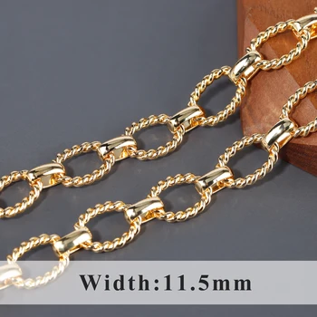 YEGUI C193,lanț de bricolaj,placat cu aur de 18k,cu 0,3 microni,cupru metal,realizate manual cu lanț,farmece,diy brățară colier,bijuterii,1m/lot