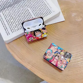 Japonia desene animate O Bucată căști de Caz Pentru Apple Airpods Pro 3 2 1 Drăguț Pătrat portbagaj wireless Bluetooth Cască moale capac cutie