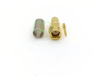 Alamă SMA de sex Masculin Sertizare pentru RG8X RG-8X LMR240 Coaxial Cablu Coaxial adaptor Nou