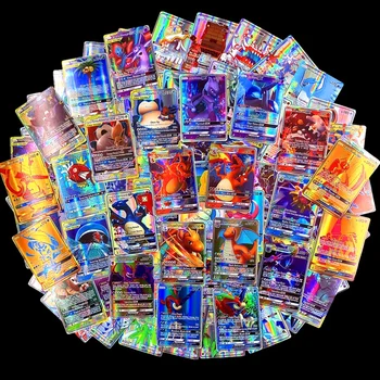300 Buc 60pcs Pokemon Cartes GX MEGA Stralucitoare Carti de Joc de Luptă Carte 100buc Tranzacționare Carti de Joc pentru Copii Pokemoni Jucărie