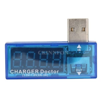 DHL 100BUC Baterie Tester USB Charger Doctor Putere Mobil Detector de Tensiune Metru Voltmetru Testeri