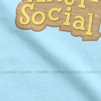 Animal Crossing Anti-Sociale, Tricouri Barbati Din Bumbac Minunat T-Shirt Echipajul Gât Teuri Haine Cu Maneci Scurte De Imprimare