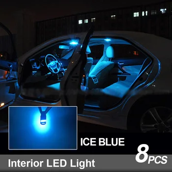 8 Becuri Albe Canbus Interior Auto LED Lumina Plafon Kit potrivit Pentru Toyota RAV4 2001 2002 2003 2004 2005 Harta Dom Marfă Licență Lampa